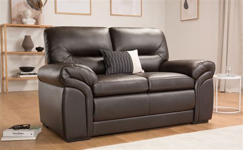 Bromley Brown Leather 2 Seater Sofa Furniture Choice
