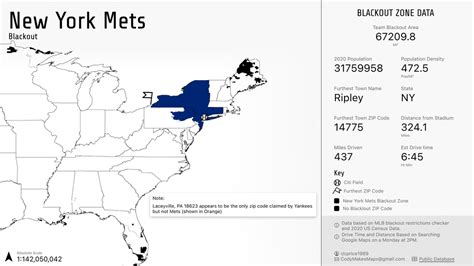 Mlb Blackout Maps Overall And Per Team Rbaseball