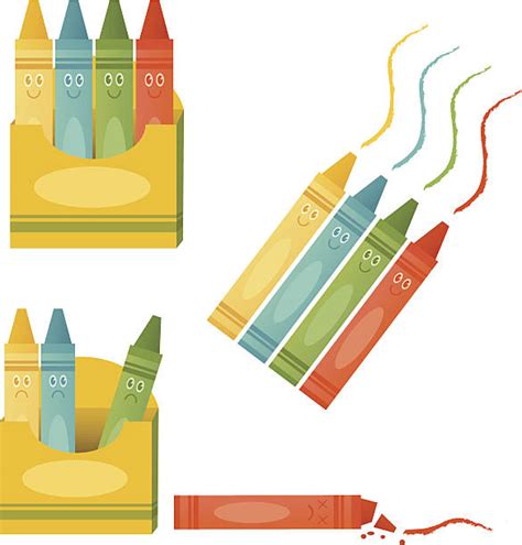 Crayon Box Clip Art Vector Images And Illustrations Istock