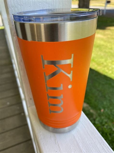 Insulated 16 Ounce Insulated Tumbler With Slider Lid Name Etsy