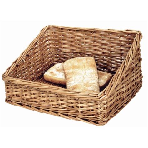 Bread Display Basket 200x510x390mm Natural Wicker Storage Hamper Trays