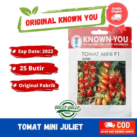Benih Bibit Tomat Cherry Juliet Known You Seed Original Pack Shopee