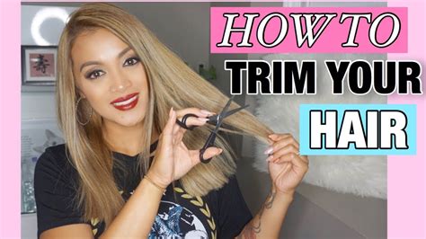 Diy How To Trim Your Hair At Home Youtube