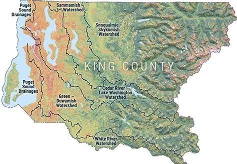 Watersheds Rivers And Streams King County