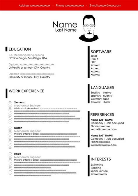Free Engineering Resume Template Download For Word
