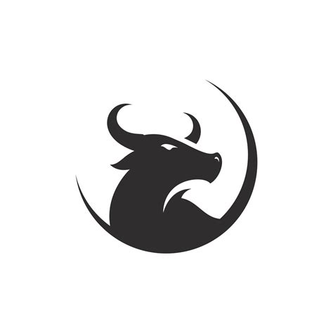 Bull Head Logo Icon Vector Template Design 3011417 Vector Art At Vecteezy