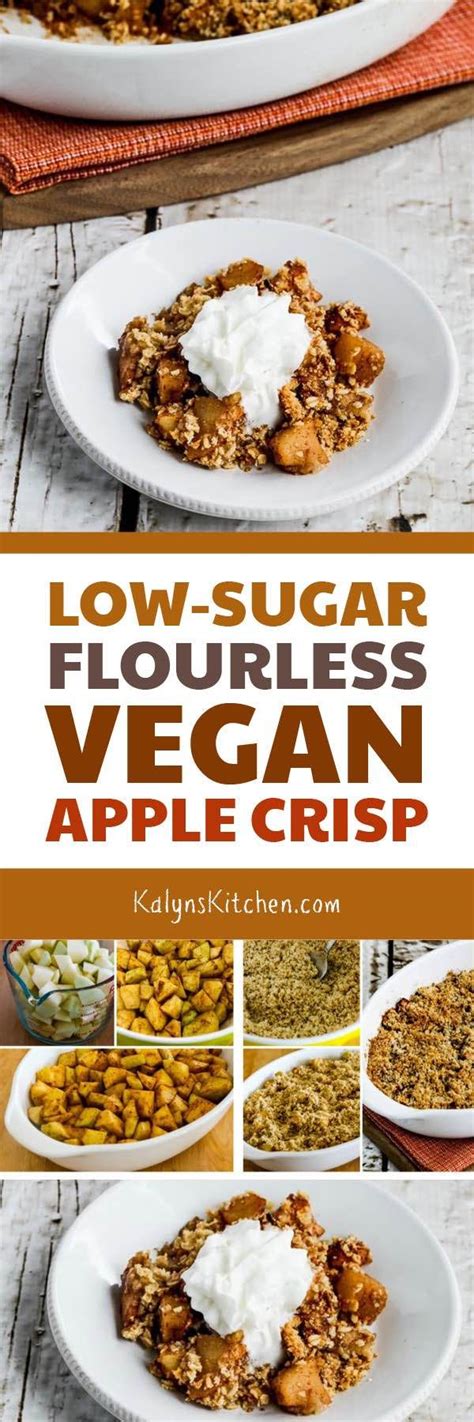 Discover our collection of sugar free desserts for diabetics! Low-Sugar, Flourless Vegan Apple Crisp | Recipe | Vegan ...
