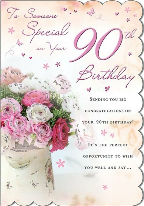 Regal Someone Special On Your 90th Birthday Card 9x6 Envelope