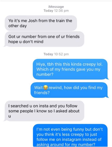 Woman Shares Creepy Texts From Stalkerish Guy She Briefly Spoke To On Train Iheart