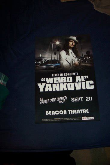 Weird Al Yankovic Tour Poster