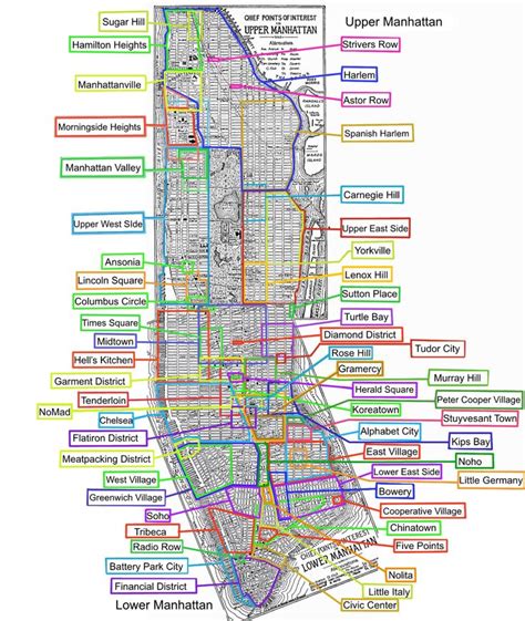 Manhattan Neighborhoods List Of Manhattan Neighborhoods Wikipedia