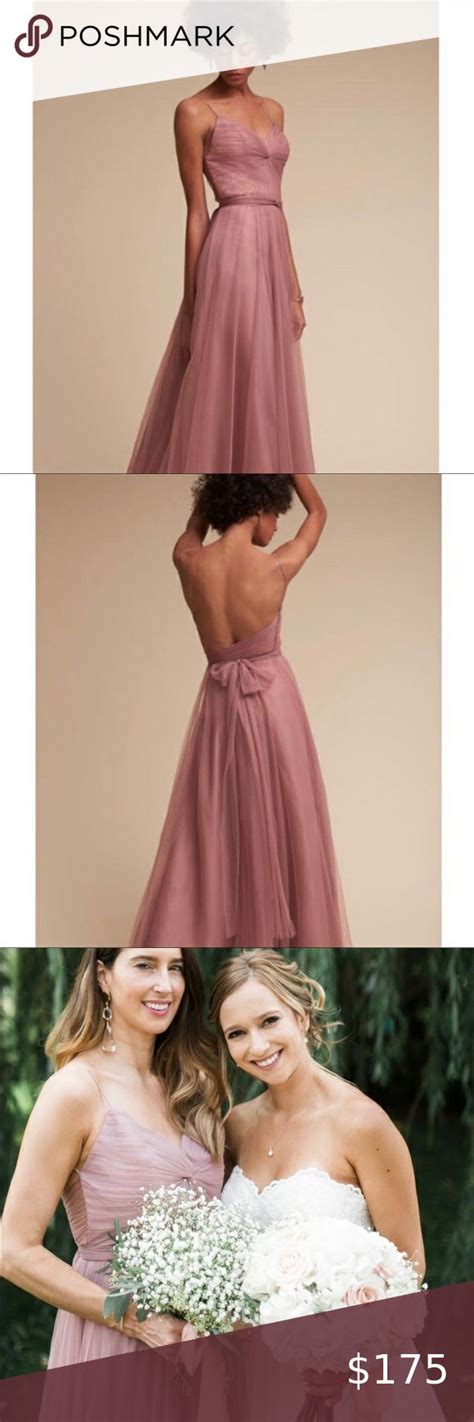 Dusty Rosemauve Tulle Bridesmaids Dress In 2020 Tulle Bridesmaid