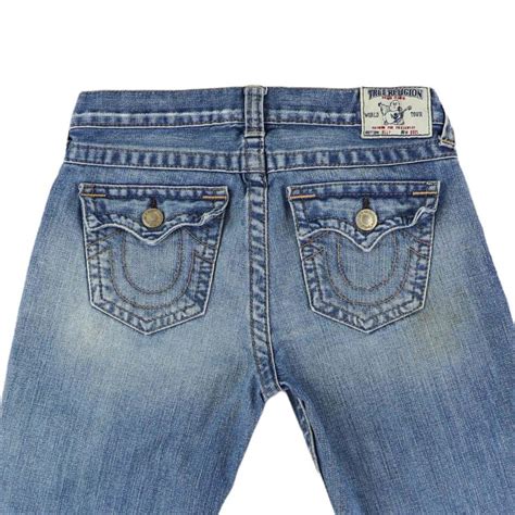 True Religion Jeans 90s Truey Jeans Vintage Pants Mid Wash Blue Waist