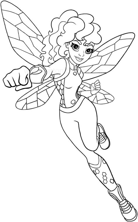 25 stunning happy coloring pages for adults photo inspirations. Bumblebee (DC Superhero Girls) coloring page to print ...