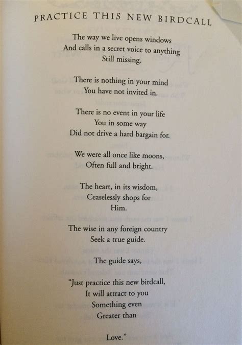 HAFIZ poem: ?Practice this new birdcall? from The Gift | Poems