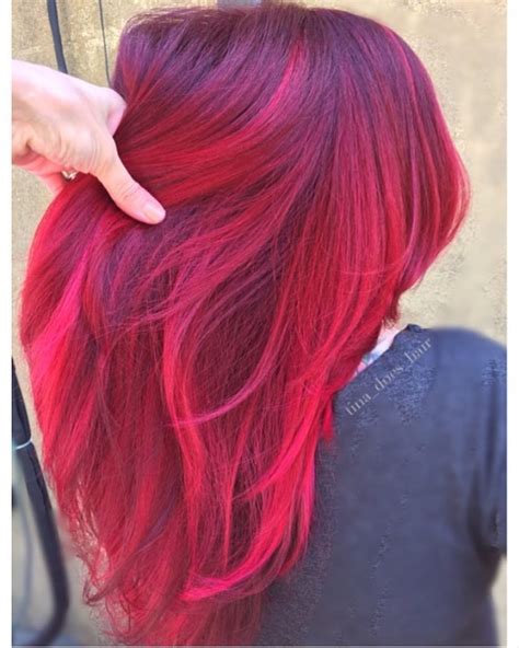 Red Ombre Ombre Hair Color Cool Hair Color Hairstyles Haircuts Cool Hairstyles Bright Red