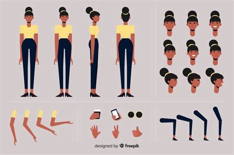 Download Cartoon Woman Character Template for free | Character template ...