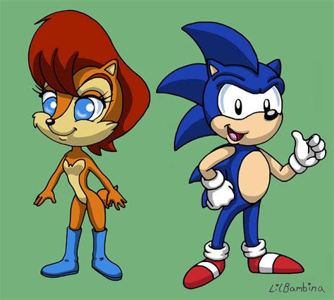 Sally And Sonic By Donkeyinthemiddle On Deviantart