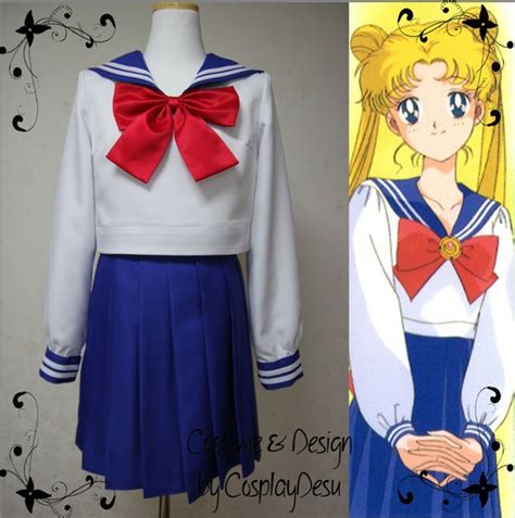 Items Similar To Sailor Moon Blue School Uniform Cosplay Outfit For