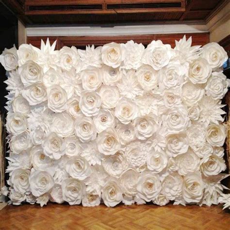 Diy Paper Flower Backdrop Wedding