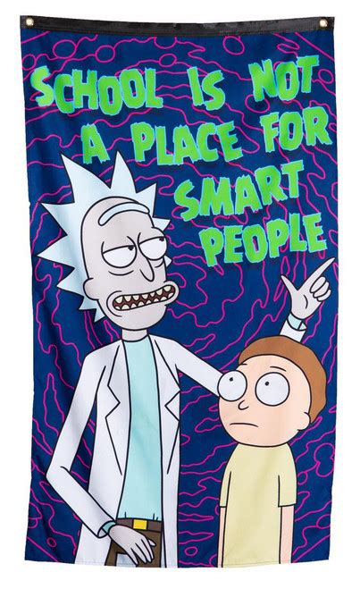 Rick And Morty Portal Flip Banner Flag