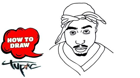 How To Draw Rappers Tupac Hypebeast 2pac Drawings Easy Youtube