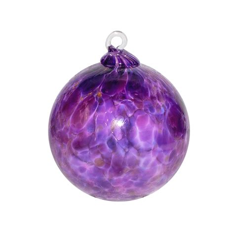 Hand Blown Glass Ornament Purple Suncatcher Witches Etsy