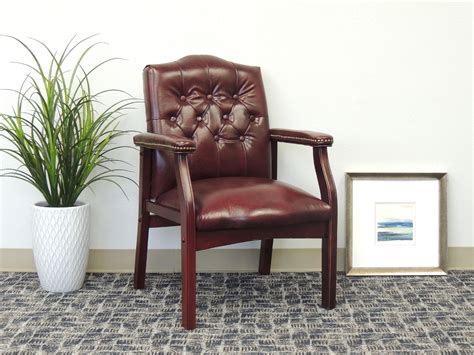Boss Office Products Burgundy Traditional Guest Chair