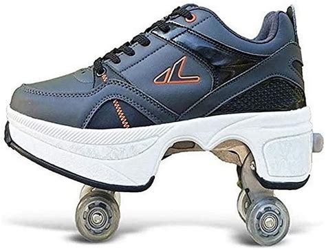 Ttik Roller Skates For Women Kick Roller Shoes With Wheels Retractable