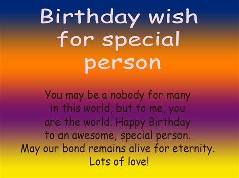 Birthday Wish For Special Person 50