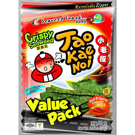 Buy Cri Seaweed Snack Crisps By Tao Kae Noi Thai Spicy Seaweed Chips
