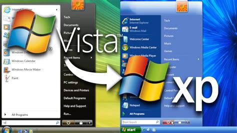Windows Vista Transformed Into Windows Xp Youtube
