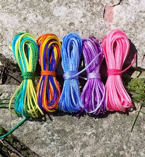 New Colors Multi Colored Rosary Twine Size 18 Small Etsy