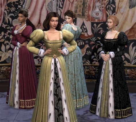 Medieval Tudor Renaissance Sims 4 Cc Finds — Recolour Of Tsm Elegant