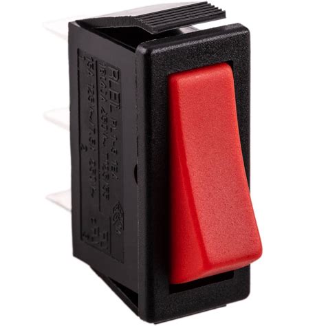 Interruptor Basculante Rojo Spst 3 Pin Cablematic