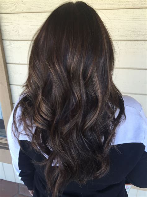 Dark Hair With Caramel Highlights Brunette Hair Balayage Hair Hairdo