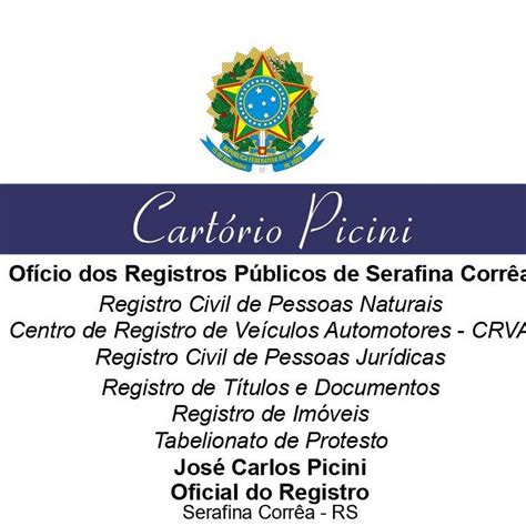 Ofício Dos Registros Públicos De Serafina Corrêa CartÓrio Picini