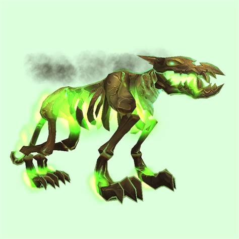 Green Infernal Hellhound W Green Flames Pet Look Petopia Hunter