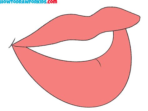 Lips Drawing Easy Cartoon