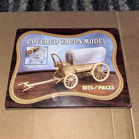 Bits And Pieces Art Old West Wooden Covered Wagon Model Kit By Bits