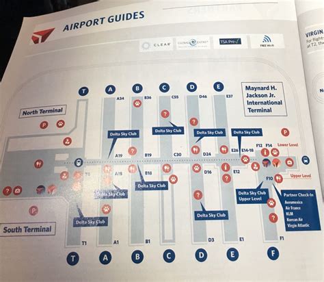 Atlanta Airport Terminal S Map Map 2023