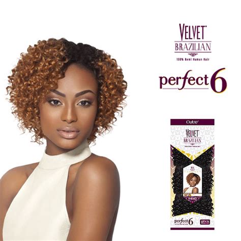 Outre Velvet Brazilian 100 Remi Human Hair Perfect 6 DEEP 6 Pcs