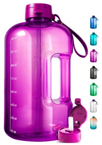 Aquafit 1 Gallon Water Bottle With Straw Motivational Water Bottle