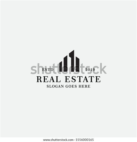Real Estate Logo Design Template Vector Stock Vector Royalty Free