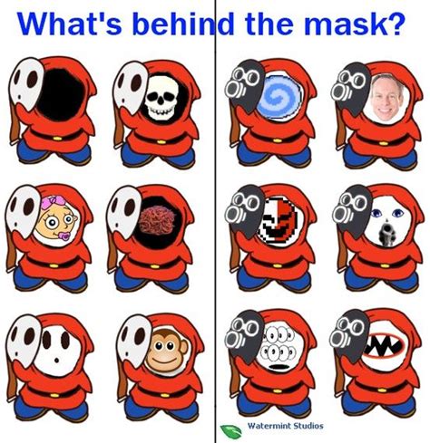 Ever Wonder What Was Behind The Shyguy And Snifit Mask Shy Guy