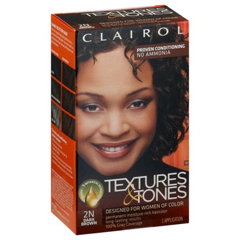 Clairol Textures And Tones Hair Dye Ammonia Free Permanent Hair Color 2n
