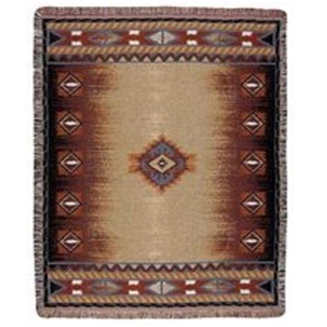 Southwest Design Tapestry Throw Blanket 50 X 60