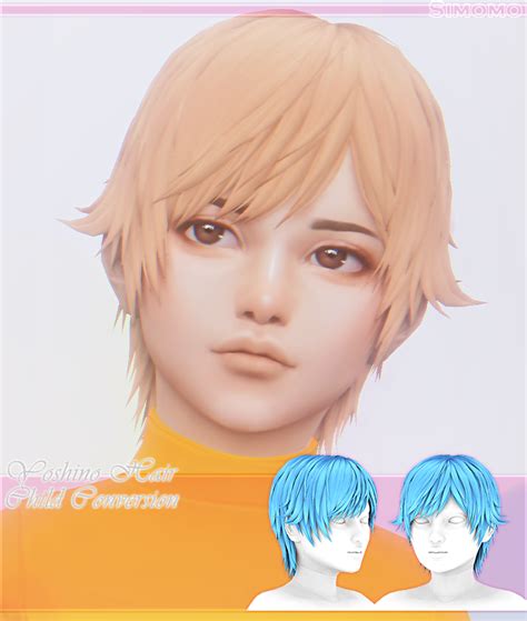 Simomo Cc“yoshino Hair Child Conversion • 200 Swatches• For Male