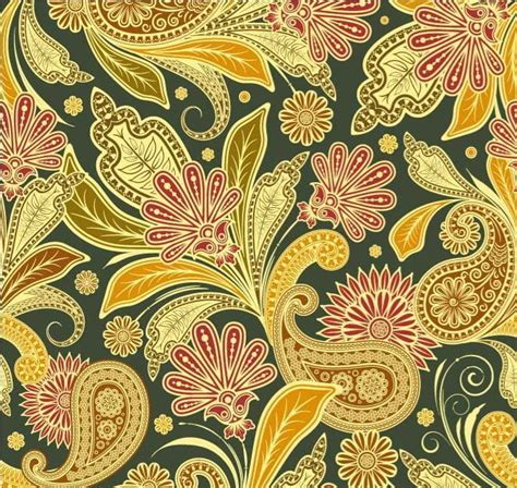 Floral Vintage Pattern Vector Ai Uidownload