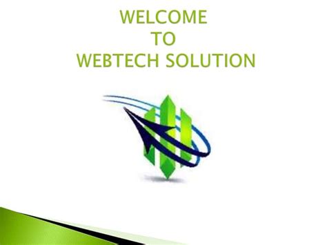 Webtech Solution Ppt